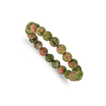 Ielādēt attēlu galerijas skatītājā, Rokassprādze Unakīts Dienvidāfrika / Unakite 8mm