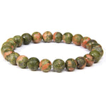 Load image into Gallery viewer, Rokassprādze Unakīts Dienvidāfrika / Unakite 6mm