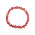 Ielādēt attēlu galerijas skatītājā, Rokassprādze Zemeņu Kvarcs Madagaskara / Hematoides Strawberry Quartz A 6mm