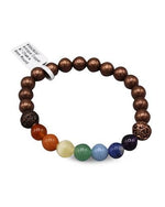 Загрузить изображение в средство просмотра галереи, Каменный браслет Cooper & 7 Chakra 8 мм