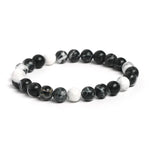 Load image into Gallery viewer, Rokassprādze Jašma / Zebras Jašma Brazīlija / Jasper Zebra 8mm