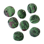 Ielādēt attēlu galerijas skatītājā, Akmens Coizīts / Rubīns Coizītā Tanzānija / Ruby Zoisite Chakra Stone 30-45mm