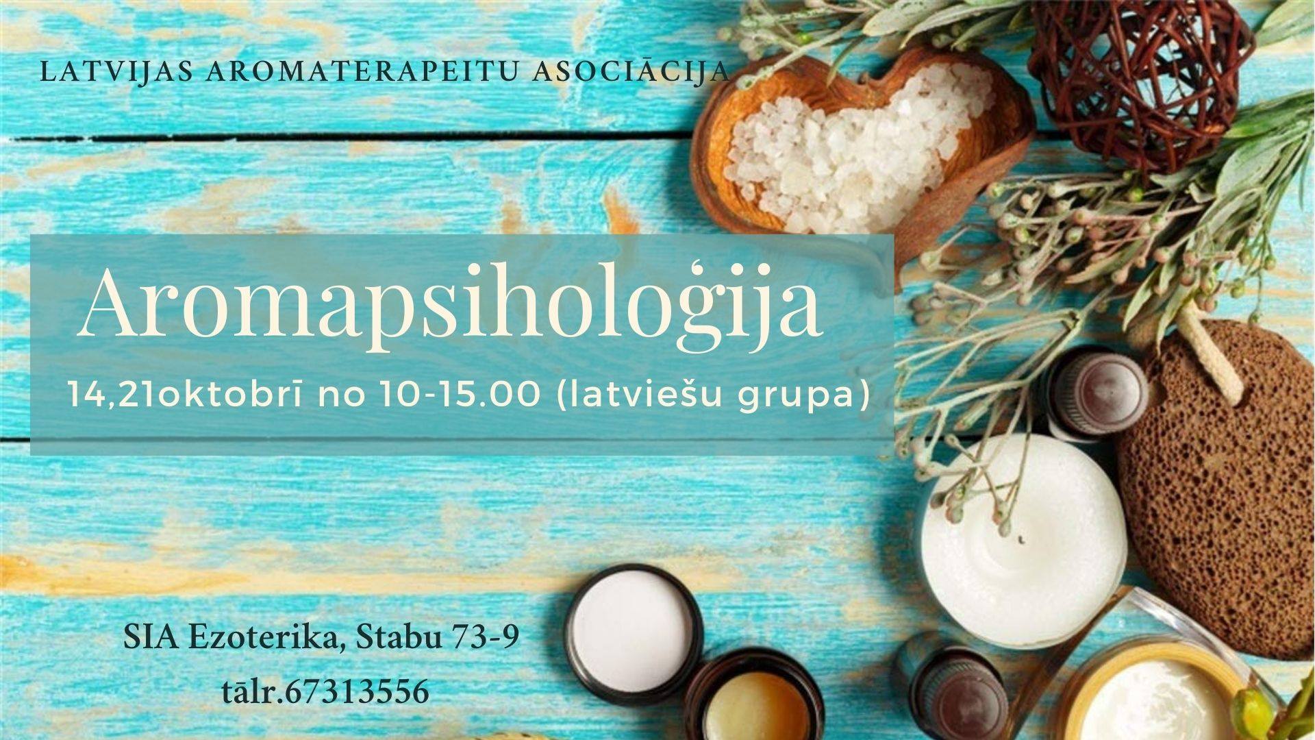 14.10.2020 and 21.10.2020 - FUNDAMENTALS OF AROMAPSIOLOGY AND AROMADIAGNOSTICS.
