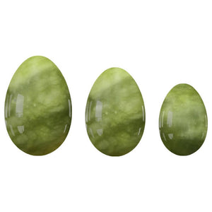 Akmens Nefrīts / Yoni Ola Nefrīts / Yoni Egg Green Jade 2x3cm / 2.5x4cm / 3x4.5cm