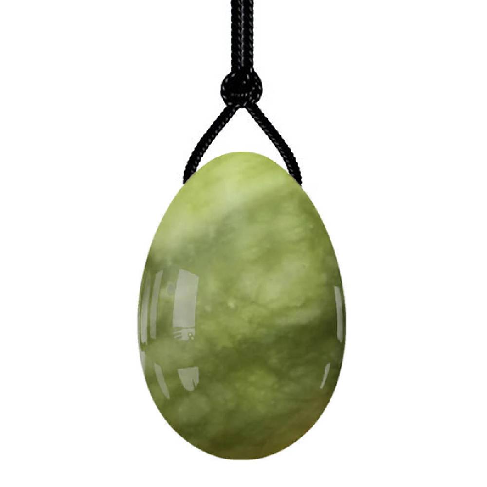 Akmens Nefrīts / Yoni Ola Nefrīts / Yoni Egg Green Jade with Hole 2x3cm / 2.5x4cm / 3x4.5cm