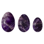 Load image into Gallery viewer, Akmens Ametists / Yoni Ola Ametists / Yoni Egg Amethyst 2x3cm / 2.5x4cm / 3x4.5cm
