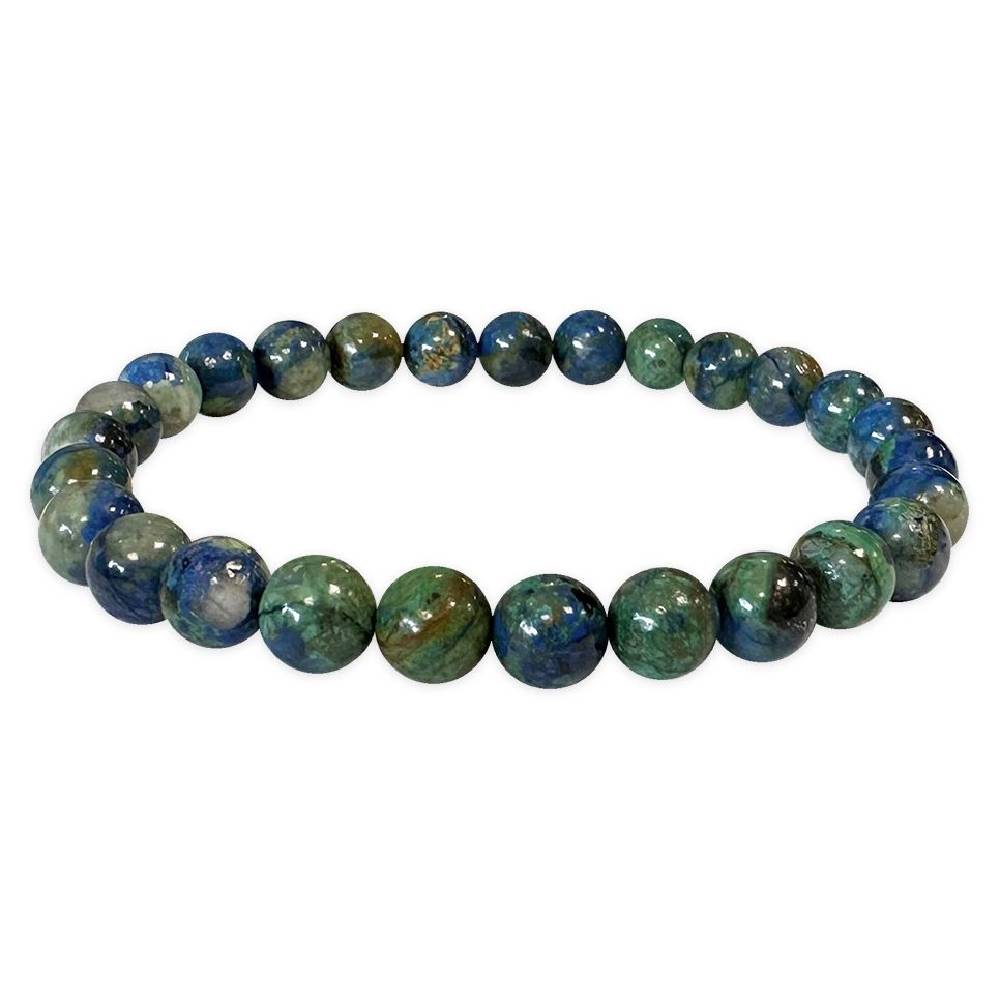 Rokassprādze Azurīts un Malahīts ASV / Azurite & Malachite Natural AA 6-7mm