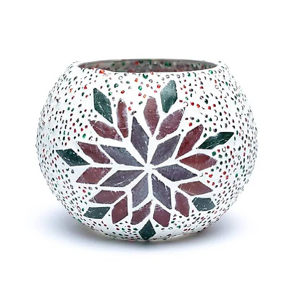Svečturis Tējas Svecei Mosaic tea light holder leaf