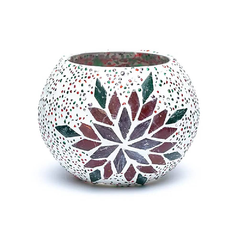 Svečturis Tējas Svecei Mosaic tea light holder leaf