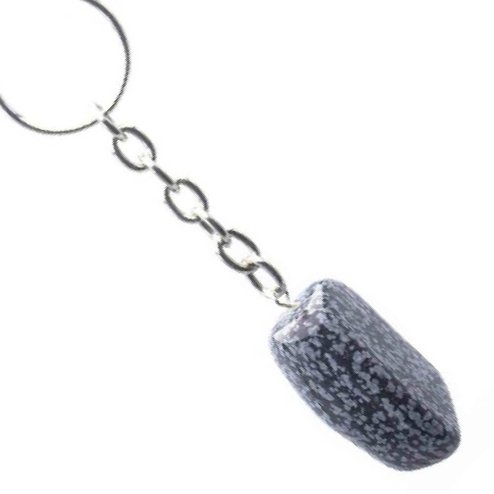 Atslēgu Piekariņš Obsidiāns / Sniegpārslu Obsidiāns / Snowflake Obsidian