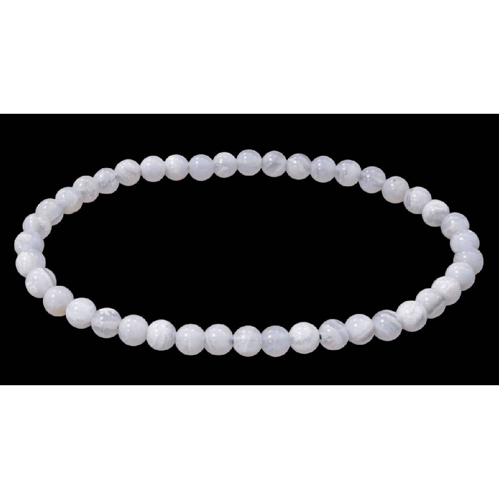 Rokassprādze Halcedons Brazīlija / Zilais Halcedons / Blue Chalcedony AA 4mm