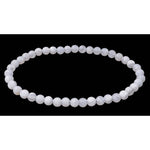 Ielādēt attēlu galerijas skatītājā, Rokassprādze Halcedons Brazīlija / Zilais Halcedons / Blue Chalcedony AA 4mm
