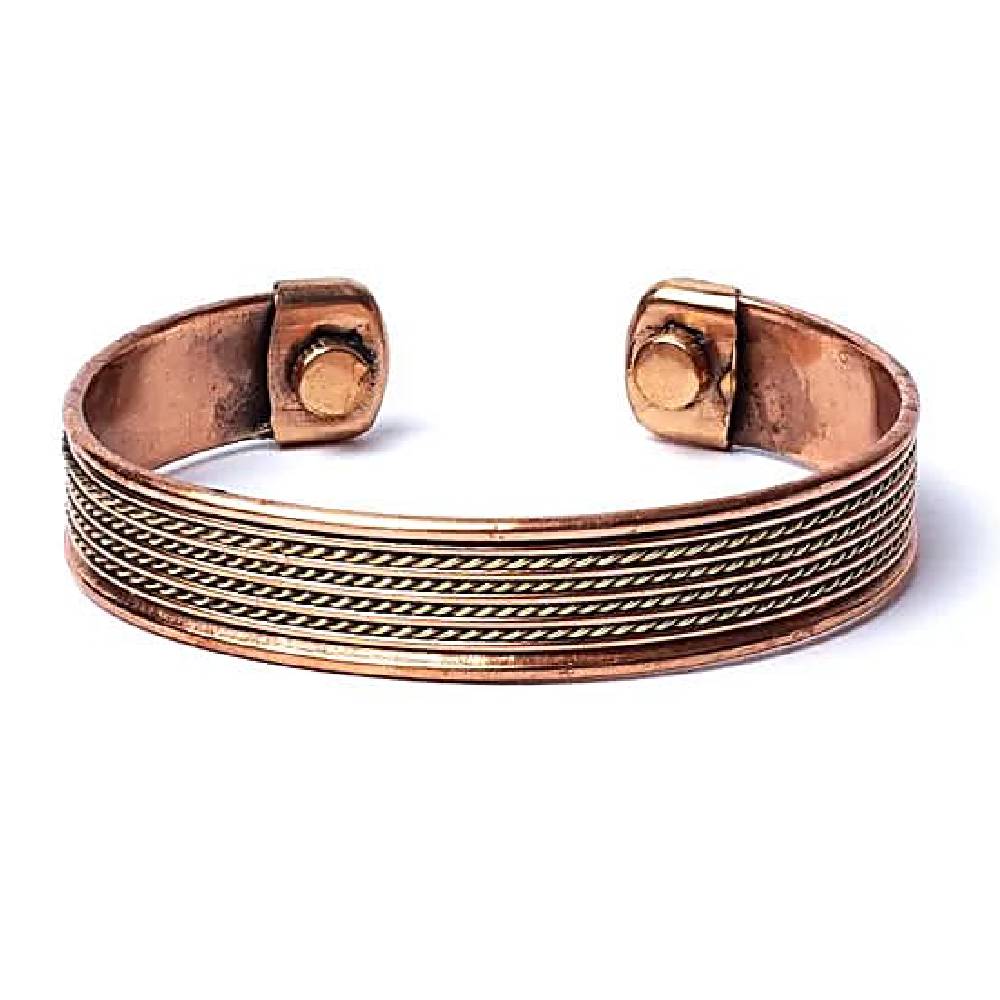 Bracelet copper four cords magnetic