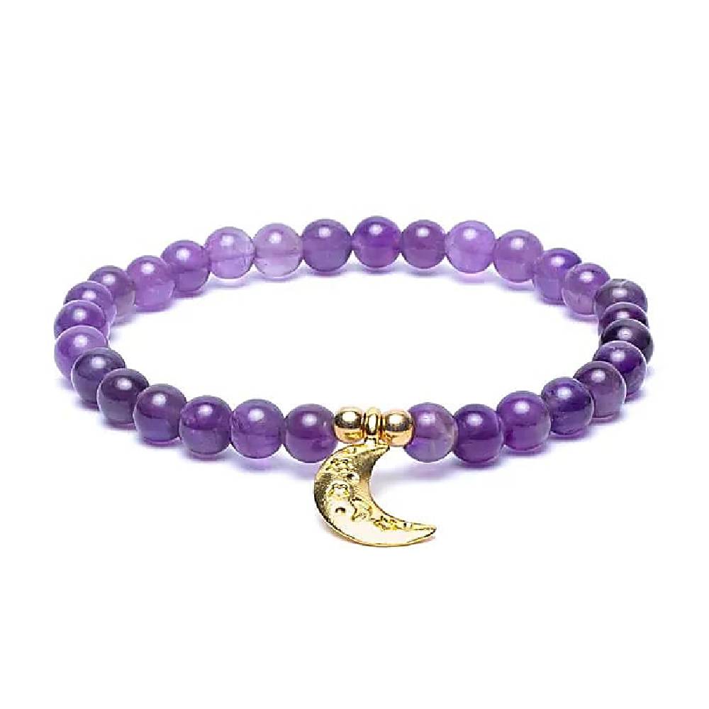 Rokassprādze Ametists Brazīlija / Amethyst with Moon 6mm
