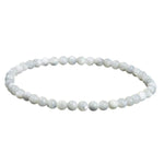 Ielādēt attēlu galerijas skatītājā, Rokassprādze Perlamutrs / Pērles Māte / White Mother-of-Pearl 4mm
