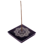 Ielādēt attēlu galerijas skatītājā, Paliktnis Smaržkociņiem un Konusiem Black &amp; With Mandala 10.5cm
