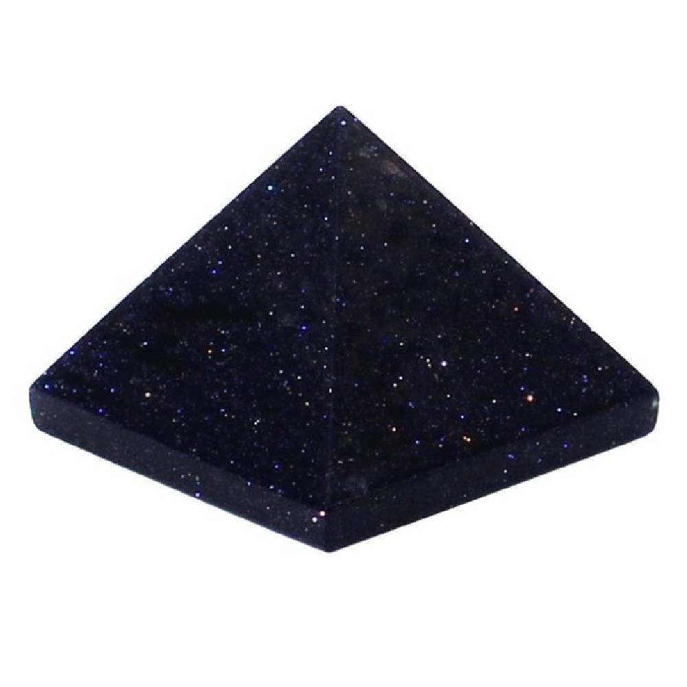 Akmens Zeltakmens / Zilais Zeltakmens / Blue Goldstone Pyramid 35-40mm