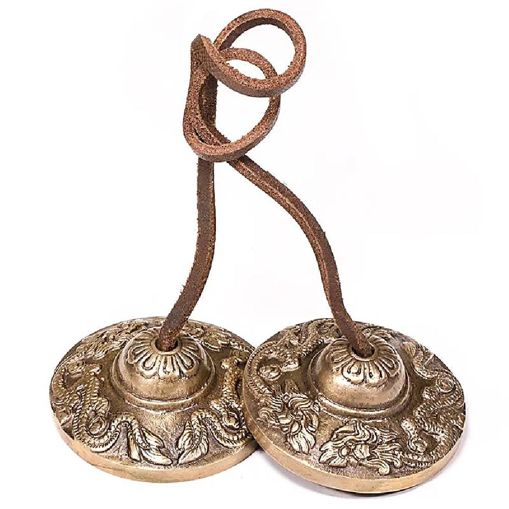 Tingša / Karatalas / Cimboļi / Tingsha Meditation Cymbals Dragons 240gr, 6.7cm