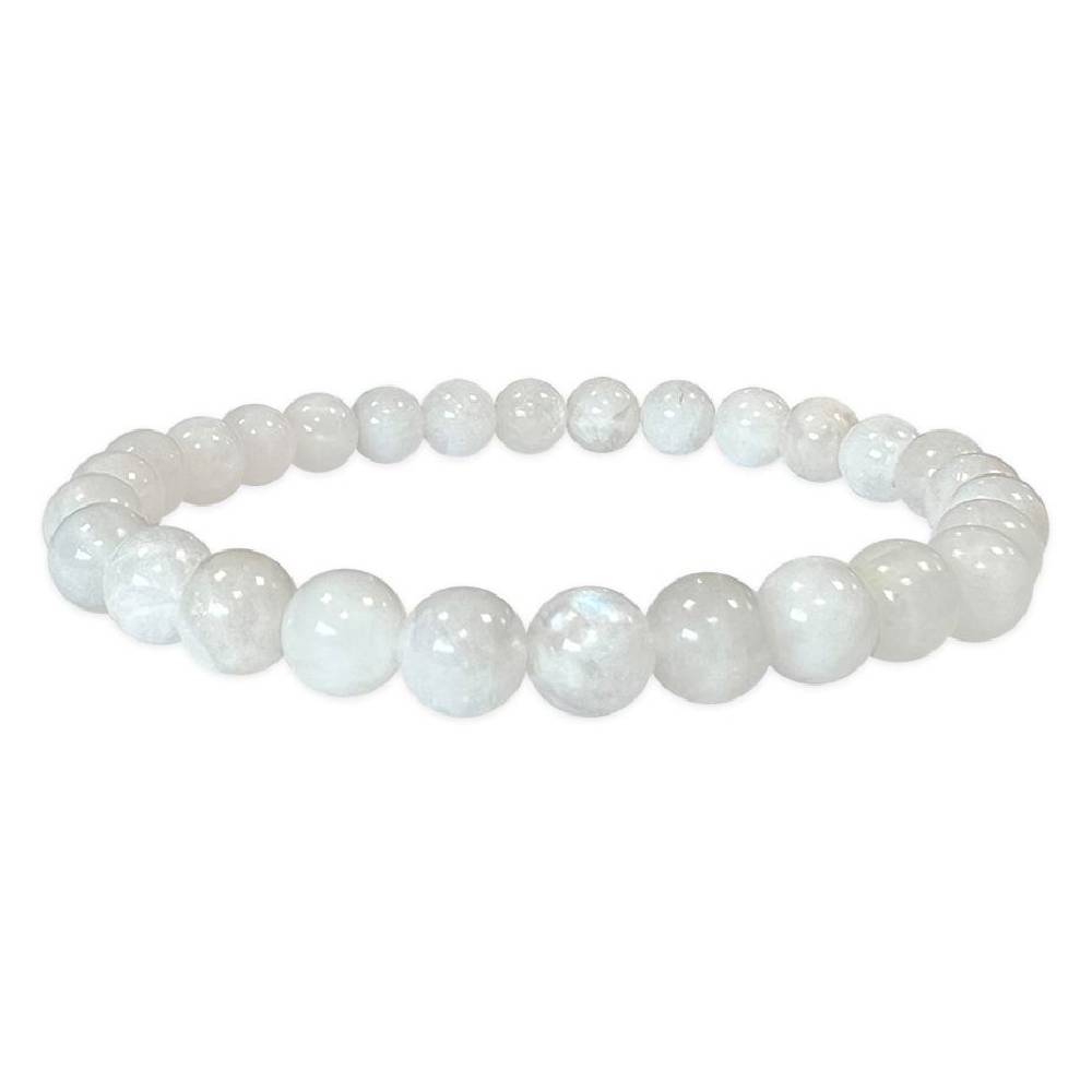 Rokassprādze Mēnessakmens Šrilanka / White Moonstone 6-7mm