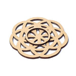 Ielādēt attēlu galerijas skatītājā, Statīvs Akmeņiem Koks Seed of Life / Dzīvības Sēklas Ø7cm
