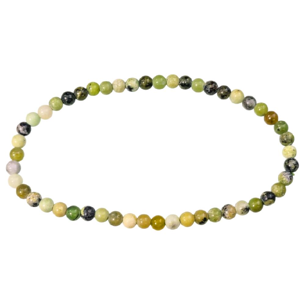 Rokassprādze Hrizoprazs / Citrona Hrizoprazs Austrālija / Lemon Chrysoprase 4mm