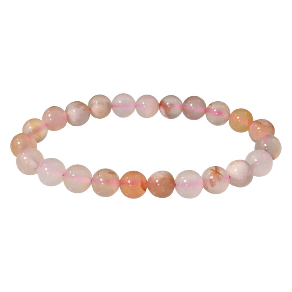 Rokassprādze Ahāts / Ahāts Cherry Blossom Madagaskara / Agate Cherry Blossom A 8mm