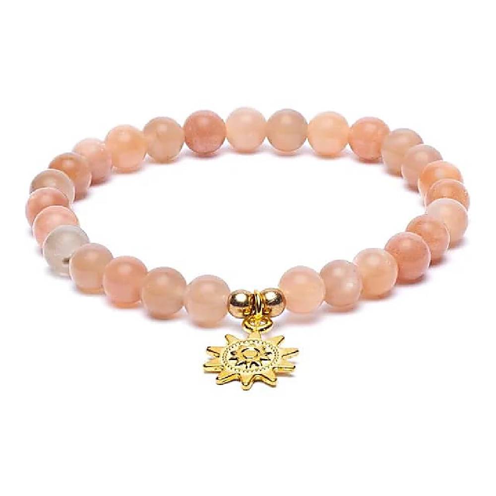 Rokassprādze Saulesakmens Indija / Sunstone with Sun 6mm