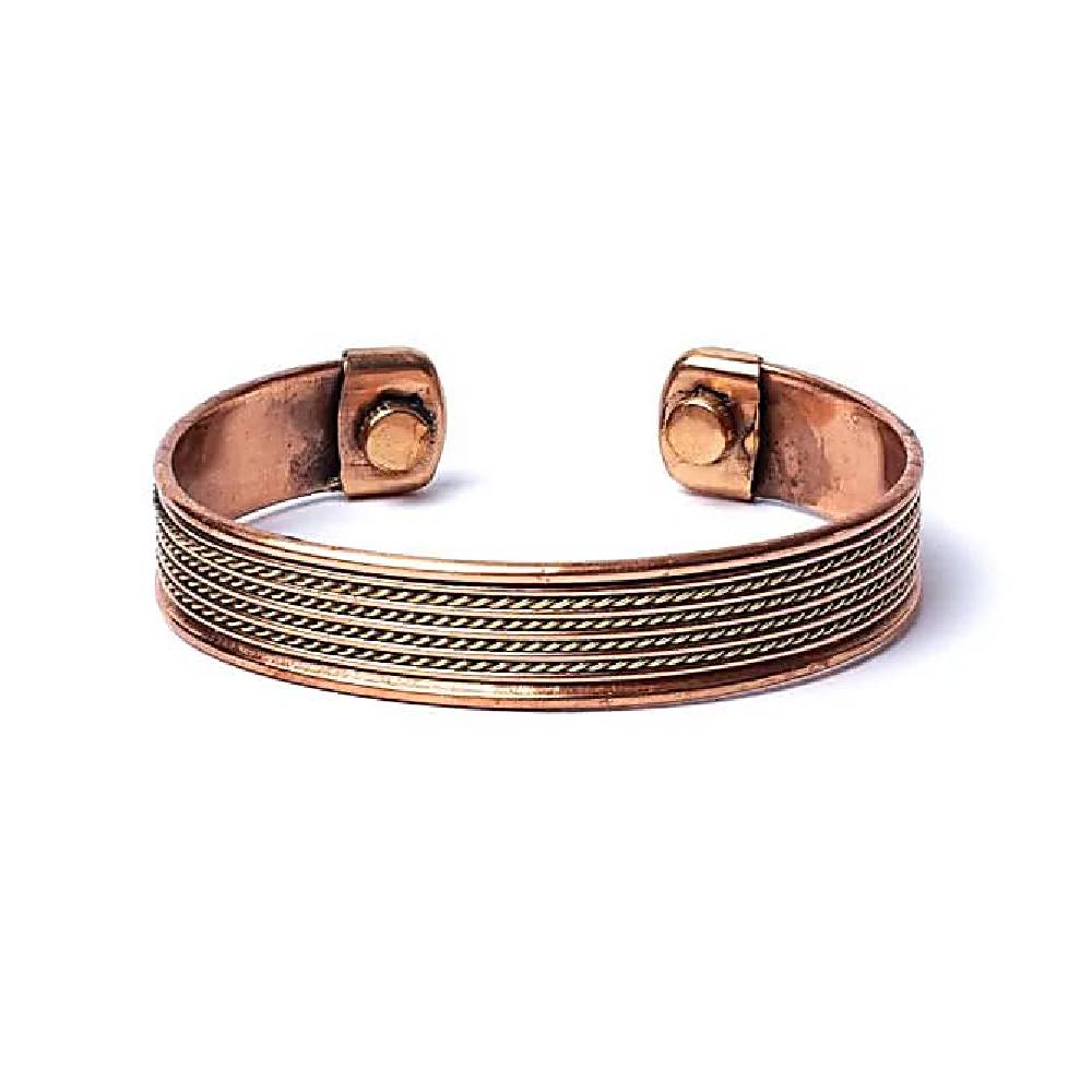 Bracelet copper four cords magnetic