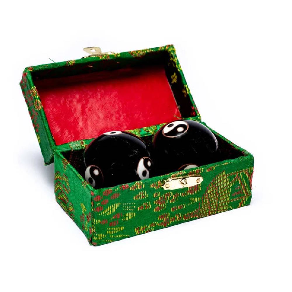 Ķīniešu Veselības Bumbiņas Yin Yang Black Ø4cm