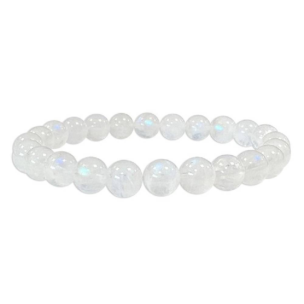 Rokassprādze Mēnessakmens Šrilanka / White Moonstone AAA 8mm