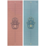 Ielādēt attēlu galerijas skatītājā, Leela Collection &quot;HAMSA HAND&quot; Yoga Mat / Jogas Paklājiņš LEELA COLLECTION 183x60cm / 4.5mm

