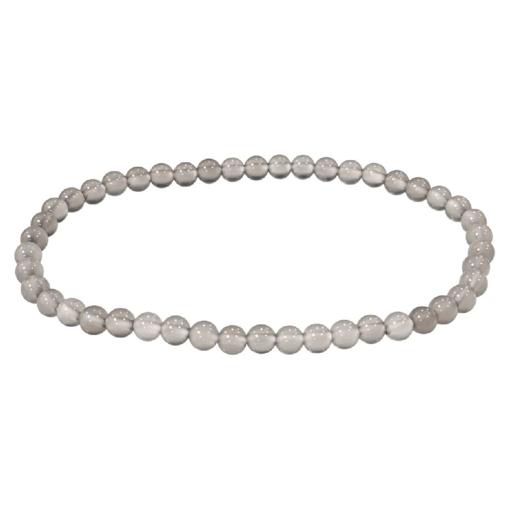 Rokassprādze Ahāts / Pelēkais Ahāts Botsvāna / Grey Agate A 4mm