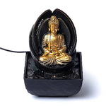 Ielādēt attēlu galerijas skatītājā, Ūdens Strūklaka Meditating Buddha 13.3x13.3x17.5cm

