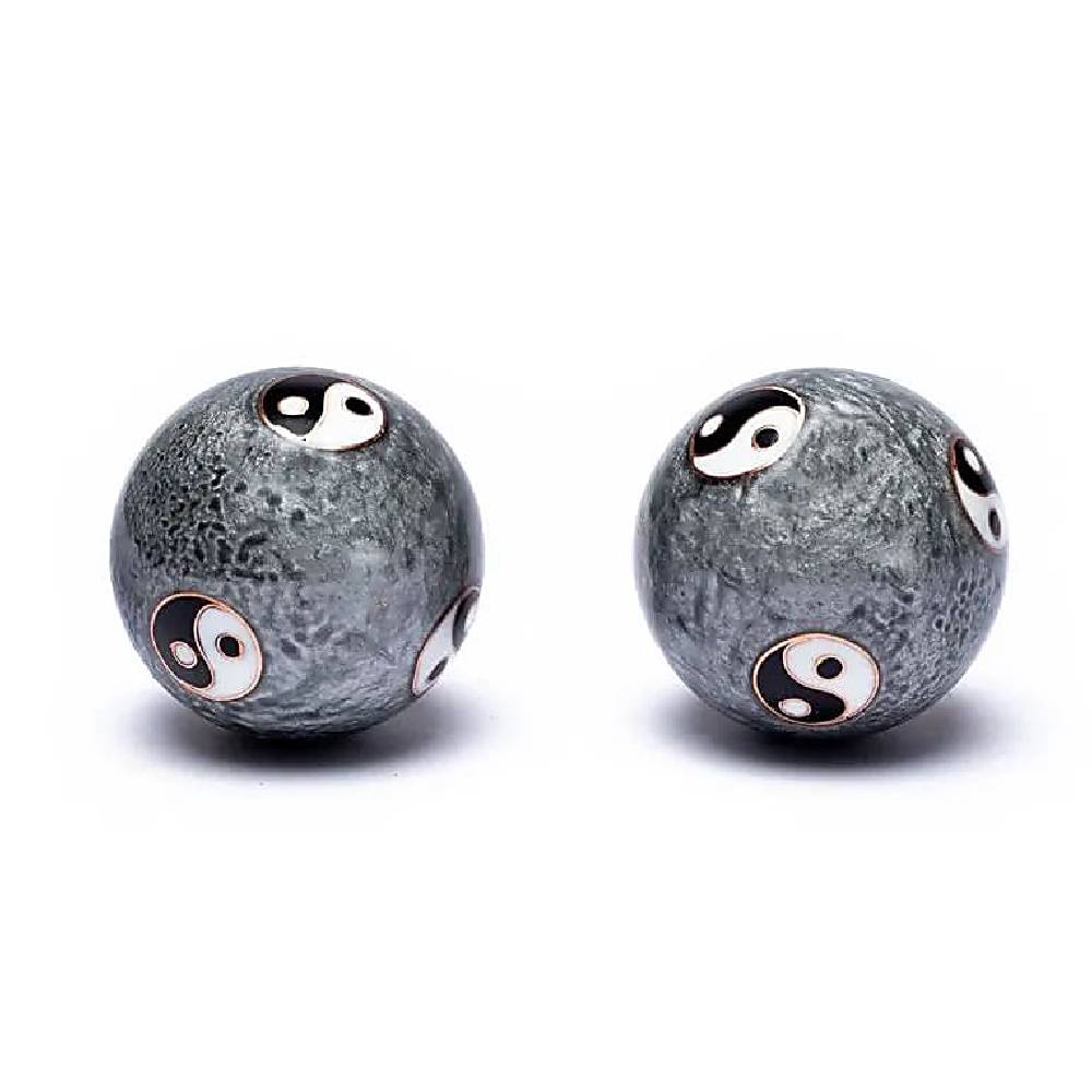 Ķīniešu Veselības Bumbiņas Yin Yang Grey Ø4cm