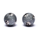 Ielādēt attēlu galerijas skatītājā, Ķīniešu Veselības Bumbiņas Yin Yang Grey Ø4cm
