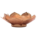 Загрузить изображение в средство просмотра галереи, Svečturis Lotus llight smoked/beige gold trim
