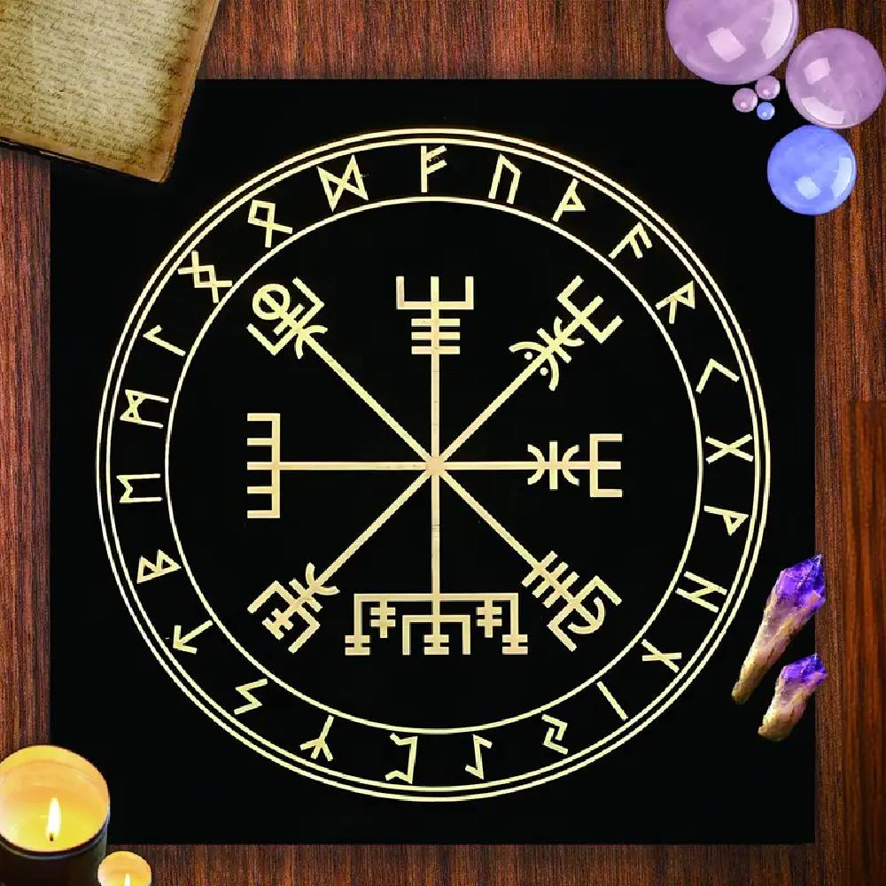 Galdauts Tarot & Rune Altar Cloth 75x75cm