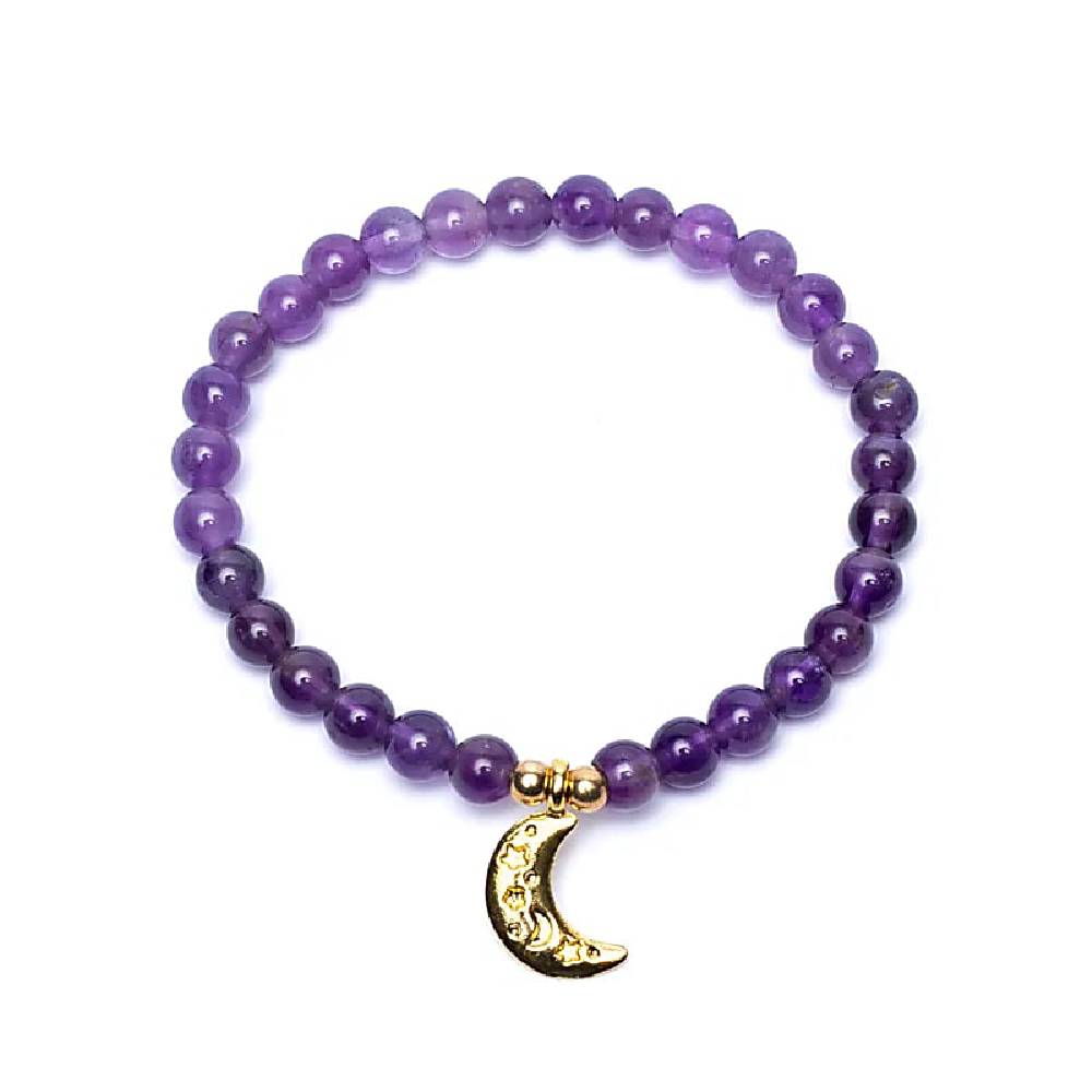Rokassprādze Ametists Brazīlija / Amethyst with Moon 6mm