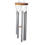 Ielādēt attēlu galerijas skatītājā, Vēja Zvani Feng Shui Wooden Wind Chime with Metal Tubes 88cm
