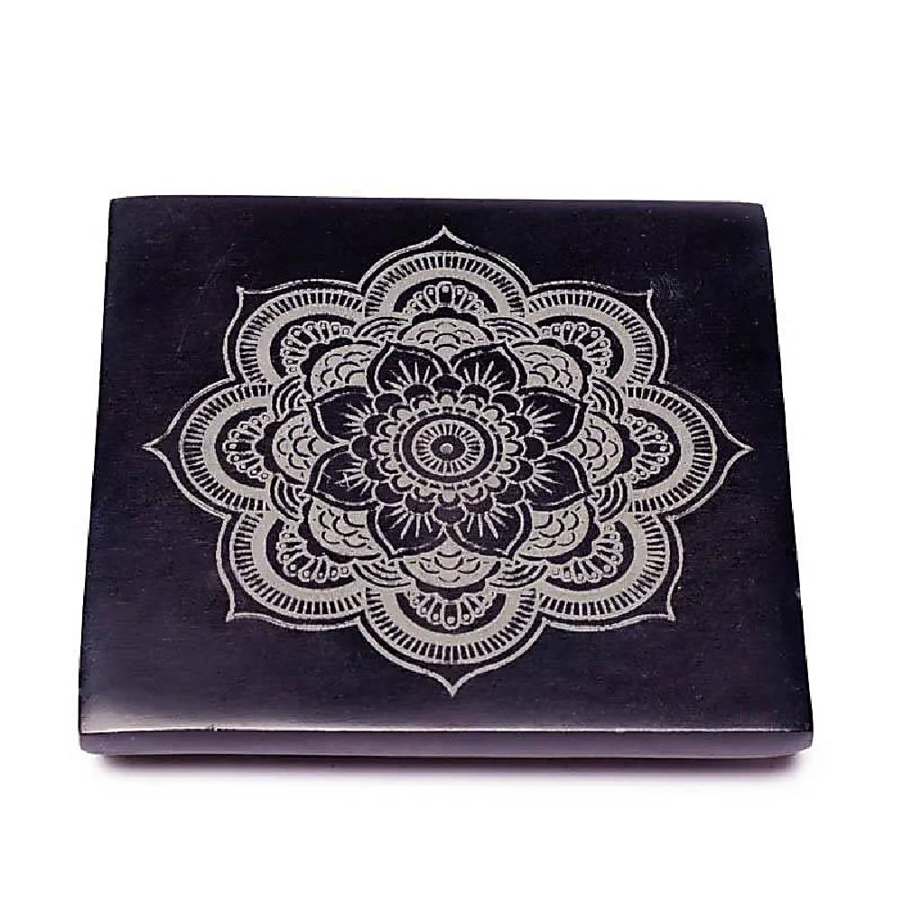 Paliktnis Smaržkociņiem un Konusiem Black & With Mandala 10.5cm