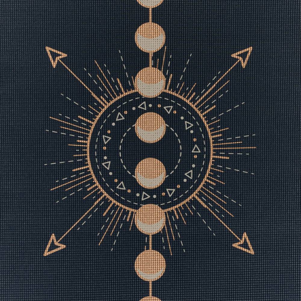 Leela Collection "LUNALIGN" Yoga Mat / Jogas Paklājiņš LEELA COLLECTION 183x60cm / 4.5mm