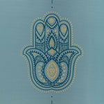 Ielādēt attēlu galerijas skatītājā, Leela Collection &quot;HAMSA HAND&quot; Yoga Mat / Jogas Paklājiņš LEELA COLLECTION 183x60cm / 4.5mm
