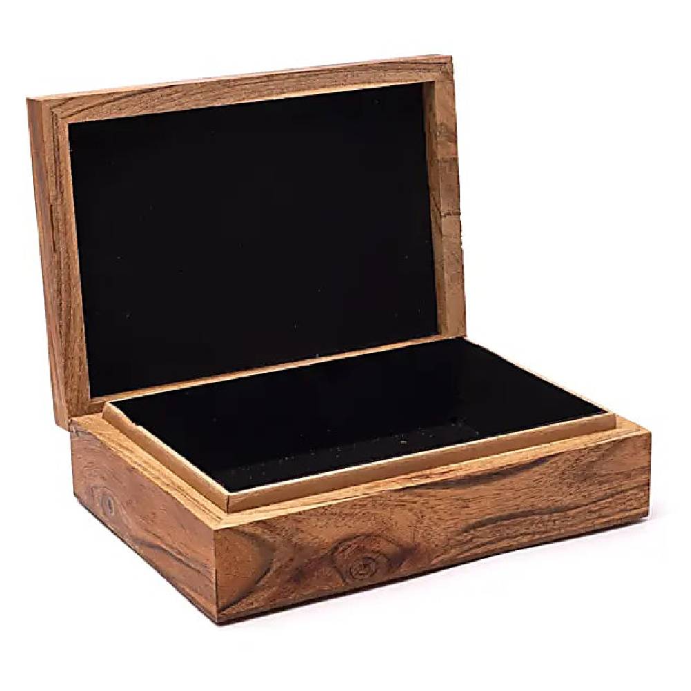 Lādīte Moon Goddess Tarot Box Mango Koks un Mēnessakmens 18x13cm