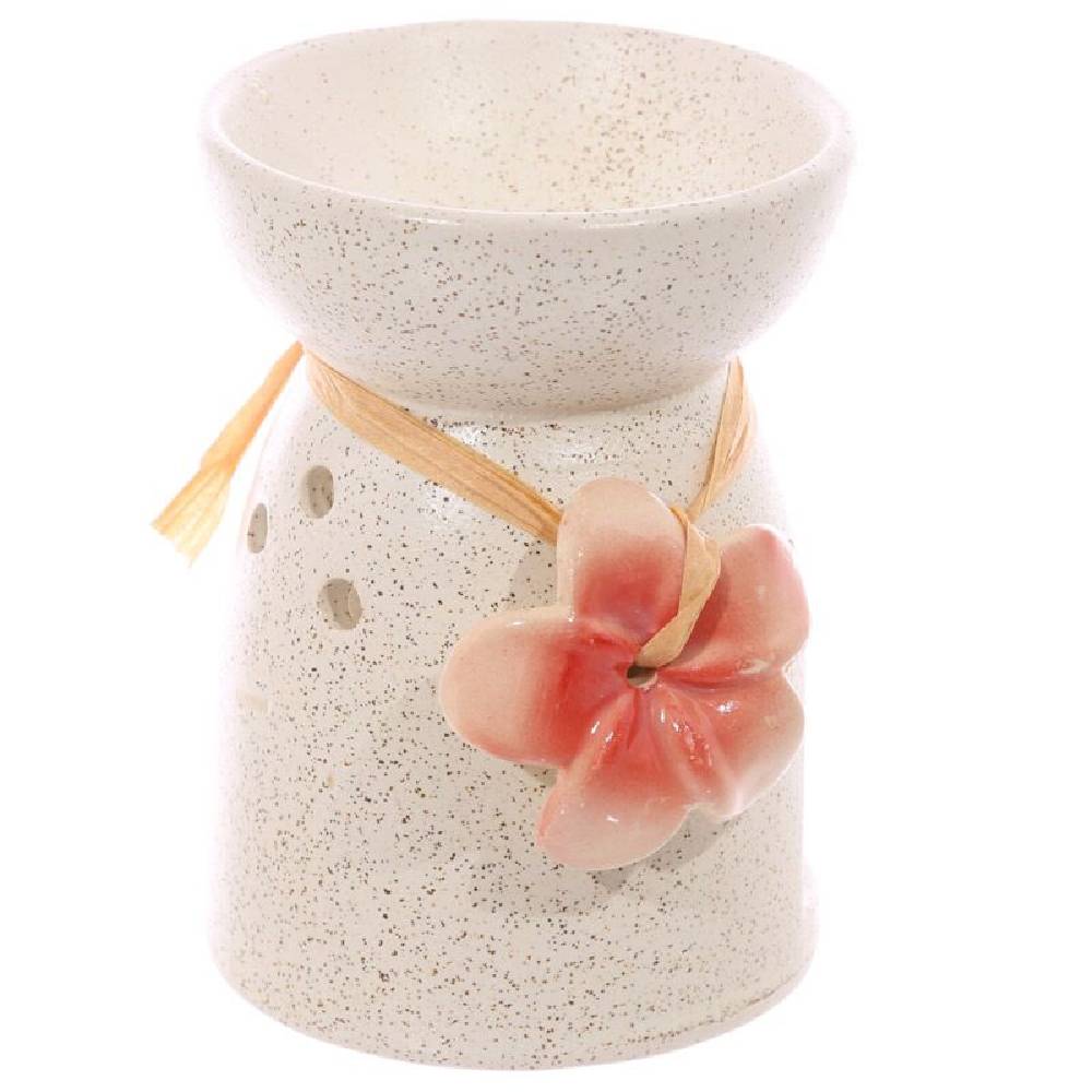 Aroma Lampa Ceramic Aroma Burner with Flower
