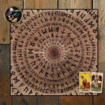 Load image into Gallery viewer, Galdauts Tarot &amp; Rune Altar Cloth 50x50cm
