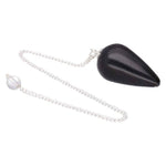 Ielādēt attēlu galerijas skatītājā, Svārsts Obsidiāns / Melnais Obsidiāns Meksika / Black Obsidian Drop
