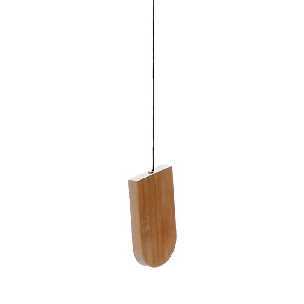 Vēja Zvani Feng Shui Wooden Wind Chime with Metal Tubes 58cm
