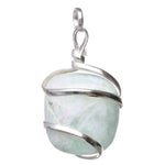 Ielādēt attēlu galerijas skatītājā, Kulons Amazonīts Ķīna / Amazonite Pendant with Silver Plated Spiral
