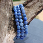 Ielādēt attēlu galerijas skatītājā, Rokassprādze Zilais Kvarcs Brazīlija / Blue Quartz A 6mm
