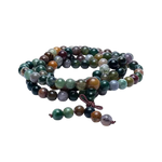 Загрузить изображение в средство просмотра галереи, Mala / Skaitāmkrelles 108 Ahāts / Ahāts Multicolour / Multicolour Agate 35cm
